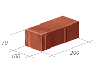 Плитка тротуарная «Кирпич» (h=70)